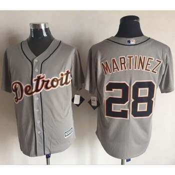 Tigers #28 J. D. Martinez Grey New Cool Base Stitched MLB Jersey Tigers #28 J. D. Martinez Grey New Cool Base Stitched MLB Jersey