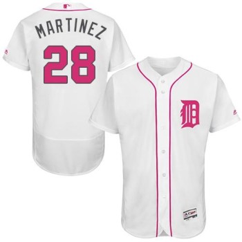 Tigers #28 J. D. Martinez White Flexbase Authentic Collection 2016 Mother's Day Stitched MLB Jersey Tigers #28 J. D. Martinez White Flexbase Authentic Collection 2016 Mother's Day Stitched MLB Jersey