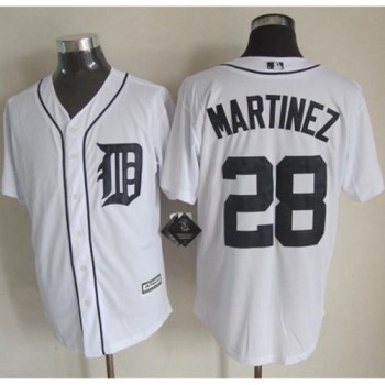 Tigers #28 J. D. Martinez White New Cool Base Stitched MLB Jersey Tigers #28 J. D. Martinez White New Cool Base Stitched MLB Jersey
