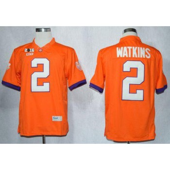Tigers #2 Sammy Watkins Orange Limited 2016 College Football Playoff National Championship Patch Stitched NCAA Jersey Tigers #2 Sammy Watkins Orange Limited 2016 College Football Playoff National Championship Patch Stitched NCAA Jersey