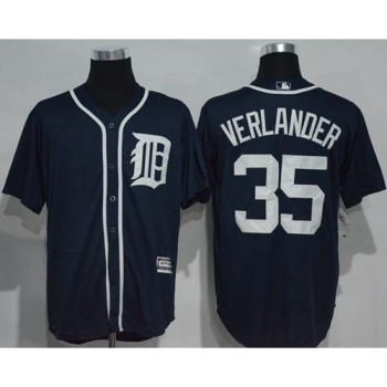 Tigers #35 Justin Verlander Navy Blue New Cool Base Stitched MLB Jersey Tigers #35 Justin Verlander Navy Blue New Cool Base Stitched MLB Jersey