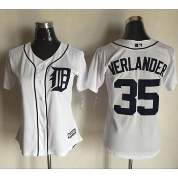 Tigers #35 Justin Verlander White Women's Fashion Stitched MLB Jersey Tigers #35 Justin Verlander White Women's Fashion Stitched MLB Jersey