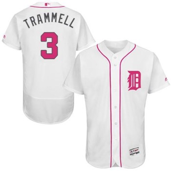 Tigers #3 Alan Trammell White Flexbase Authentic Collection 2016 Mother's Day Stitched MLB Jersey Tigers #3 Alan Trammell White Flexbase Authentic Collection 2016 Mother's Day Stitched MLB Jersey