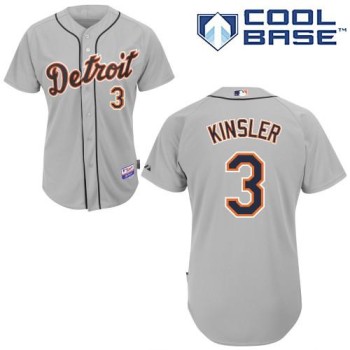 Tigers #3 ian Kinsler Grey Cool Base Stitched MLB Jersey Tigers #3 ian Kinsler Grey Cool Base Stitched MLB Jersey