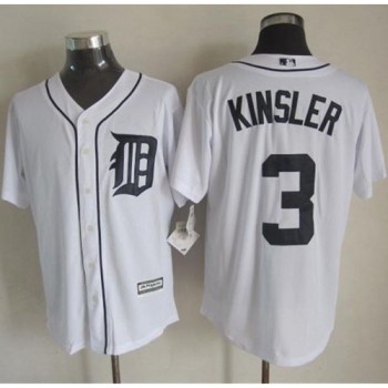 Tigers #3 ian Kinsler White New Cool Base Stitched MLB Jersey Tigers #3 ian Kinsler White New Cool Base Stitched MLB Jersey