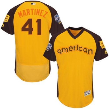 Tigers #41 Victor Martinez Gold Flexbase Authentic Collection 2016 All-Star American League Stitched MLB Jersey Tigers #41 Victor Martinez Gold Flexbase Authentic Collection 2016 All-Star American League Stitched MLB Jersey
