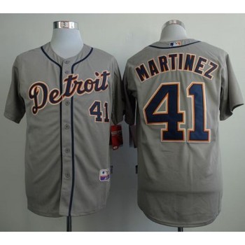 Tigers #41 Victor Martinez Grey Cool Base Stitched MLB Jersey Tigers #41 Victor Martinez Grey Cool Base Stitched MLB Jersey