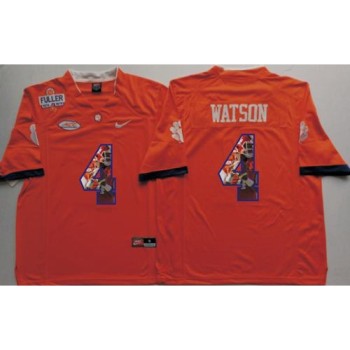 Tigers #4 Deshaun Watson Orange Player Fashion Stitched NCAA Jersey Tigers #4 Deshaun Watson Orange Player Fashion Stitched NCAA Jersey