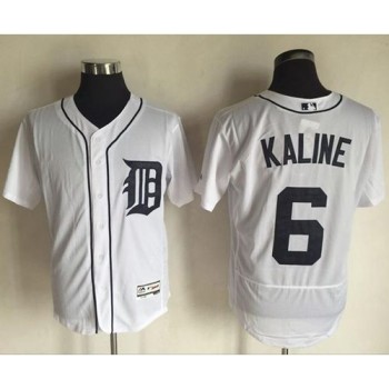 Tigers #6 Al Kaline White Flexbase Authentic Collection Stitched MLB Jersey Tigers #6 Al Kaline White Flexbase Authentic Collection Stitched MLB Jersey