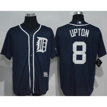 Tigers #8 Justin Upton Navy Blue New Cool Base Stitched MLB Jersey Tigers #8 Justin Upton Navy Blue New Cool Base Stitched MLB Jersey