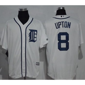 Tigers #8 Justin Upton White New Cool Base Stitched MLB Jersey Tigers #8 Justin Upton White New Cool Base Stitched MLB Jersey