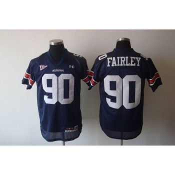 Tigers #90 Fairley Blue Stitched NCAA Jersey