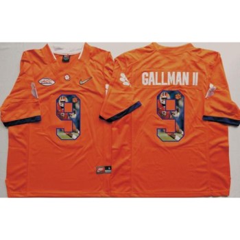 Tigers #9 Wayne Gallman II Orange Player Fashion Stitched NCAA Jersey Tigers #9 Wayne Gallman II Orange Player Fashion Stitched NCAA Jersey
