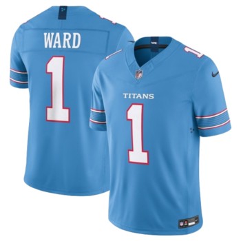 Men's Tennessee Titans #1 Cameron Ward Light Blue F.U.S.E. Vapor Limited Stitched Football Jersey
