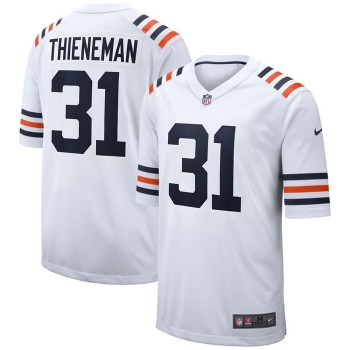 Men's Chicago Bears #31 Dillon Thieneman White 2026 NFL Draft Game Jersey Men's Chicago Bears #31 Dillon Thieneman White 2026 NFL Draft Game Jersey
