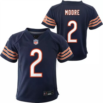 Toddlers Chicago Bears #2 D.J. Moore Navy Vapor Untouchable Stitched Football Jersey