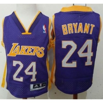 Toddler Lakers #24 Kobe Bryant Purple Stitched NBA Jersey Toddler Lakers #24 Kobe Bryant Purple Stitched NBA Jersey