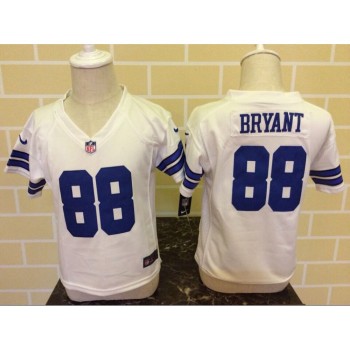 Toddler Dallas Cowboys #88 Dez Bryant White Stitched NFL Jersey