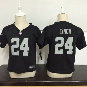 Toddler Oakland Raiders #24 Marshawn Lynch Black Stitched NFL Jersey Toddler Oakland Raiders #24 Marshawn Lynch Black Stitched NFL Jersey