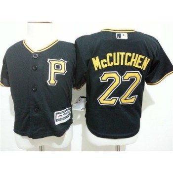 Toddler Pirates #22 Andrew McCutchen Black Cool Base Stitched MLB Jersey Toddler Pirates #22 Andrew McCutchen Black Cool Base Stitched MLB Jersey