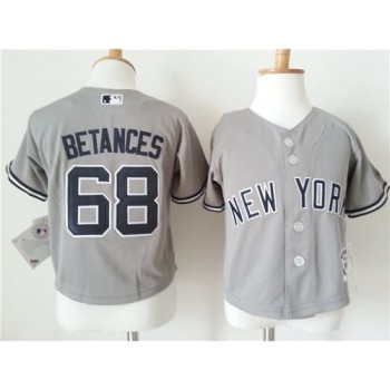 Toddler Yankees #68 Dellin Betances Grey Cool Base Stitched MLB Jersey Toddler Yankees #68 Dellin Betances Grey Cool Base Stitched MLB Jersey