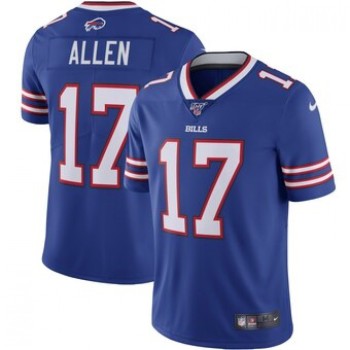 Toddlers Buffalo Bills #17 Josh Allen Blue 2019 100th Season Vapor Untouchable Limited Stitched Jersey Toddlers Buffalo Bills #17 Josh Allen Blue 2019 100th Season Vapor Untouchable Limited Stitched Jersey