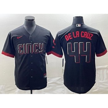 Toddlers Cincinnati Reds #44 Elly De La Cruz 2023 City Connect Cool Base Stitched Baseball Jersey Toddlers Cincinnati Reds #44 Elly De La Cruz 2023 City Connect Cool Base Stitched Baseball Jersey