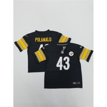 Toddlers Pittsburgh Steelers #43 Troy Polamalu Black Vapor Untouchable Limited Stitched NFL Jersey Toddlers Pittsburgh Steelers #43 Troy Polamalu Black Vapor Untouchable Limited Stitched NFL Jersey