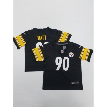 Toddlers Pittsburgh Steelers #90 T. J. Watt Black Vapor Untouchable Limited Stitched NFL Jersey Toddlers Pittsburgh Steelers #90 T. J. Watt Black Vapor Untouchable Limited Stitched NFL Jersey