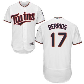 Twins #17 Jose Berrios White Flexbase Authentic Collection Stitched MLB Jersey Twins #17 Jose Berrios White Flexbase Authentic Collection Stitched MLB Jersey