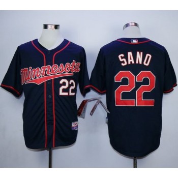Twins #22 Miguel Sano Navy Blue Cool Base Stitched MLB Jersey Twins #22 Miguel Sano Navy Blue Cool Base Stitched MLB Jersey