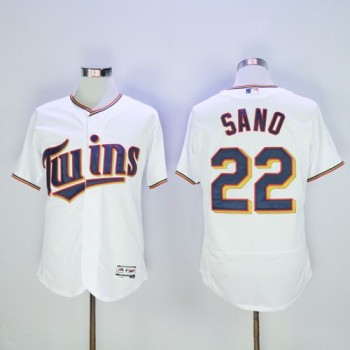Twins #22 Miguel Sano White Flexbase Authentic Collection Stitched MLB Jersey Twins #22 Miguel Sano White Flexbase Authentic Collection Stitched MLB Jersey