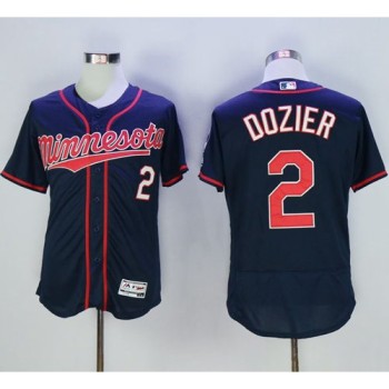 Twins #2 Brian Dozier Navy Blue Flexbase Authentic Collection Stitched MLB Jersey Twins #2 Brian Dozier Navy Blue Flexbase Authentic Collection Stitched MLB Jersey
