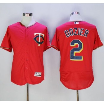 Twins #2 Brian Dozier Red Flexbase Authentic Collection Stitched MLB Jersey Twins #2 Brian Dozier Red Flexbase Authentic Collection Stitched MLB Jersey