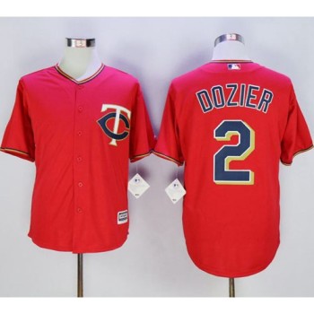 Twins #2 Brian Dozier Red New Cool Base Stitched MLB Jersey Twins #2 Brian Dozier Red New Cool Base Stitched MLB Jersey