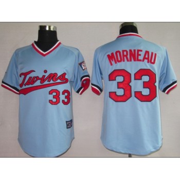 Twins #33 Justin Morneau Light Blue Cooperstown Throwback Stitched MLB Jersey Twins #33 Justin Morneau Light Blue Cooperstown Throwback Stitched MLB Jersey