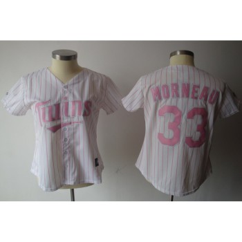 Twins #33 Justin Morneau White Pink Number Women's Fashion Stitched MLB Jersey Twins #33 Justin Morneau White Pink Number Women's Fashion Stitched MLB Jersey
