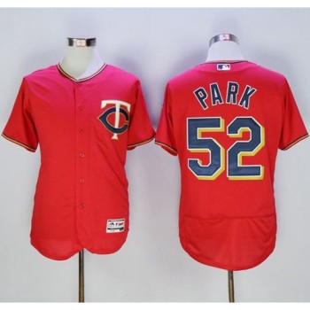 Twins #52 Byung-Ho Park Red Flexbase Authentic Collection Stitched MLB Jersey Twins #52 Byung-Ho Park Red Flexbase Authentic Collection Stitched MLB Jersey