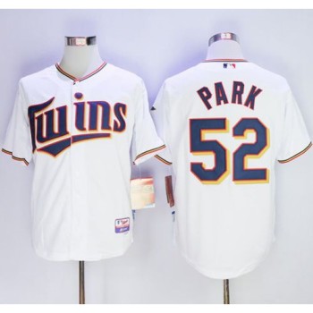 Twins #52 Byung-Ho Park White Home Cool Base Stitched MLB Jersey Twins #52 Byung-Ho Park White Home Cool Base Stitched MLB Jersey