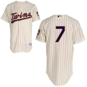 Twins #7 Joe Mauer Cream Stitched Youth MLB Jersey Twins #7 Joe Mauer Cream Stitched Youth MLB Jersey
