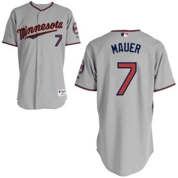 Twins #7 Joe Mauer Grey Stitched Youth MLB Jersey Twins #7 Joe Mauer Grey Stitched Youth MLB Jersey