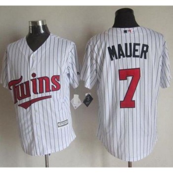 Twins #7 Joe Mauer White New Cool Base Stitched MLB Jersey Twins #7 Joe Mauer White New Cool Base Stitched MLB Jersey