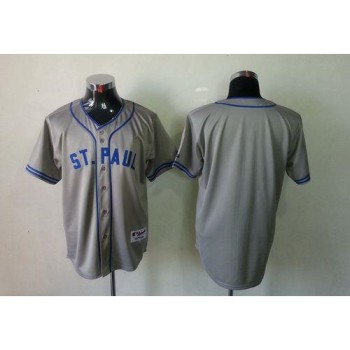Twins Blank Grey 1948 St. Paul Saints Turn Back The Clock Stitched MLB Jersey Twins Blank Grey 1948 St. Paul Saints Turn Back The Clock Stitched MLB Jersey