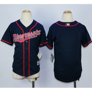 Twins Blank Navy Blue Cool Base Stitched Youth MLB Jersey Twins Blank Navy Blue Cool Base Stitched Youth MLB Jersey