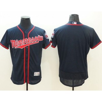 Twins Blank Navy Blue Flexbase Authentic Collection Stitched MLB Jersey Twins Blank Navy Blue Flexbase Authentic Collection Stitched MLB Jersey