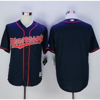 Twins Blank Navy Blue New Cool Base Alternate Road Stitched MLB Jersey Twins Blank Navy Blue New Cool Base Alternate Road Stitched MLB Jersey