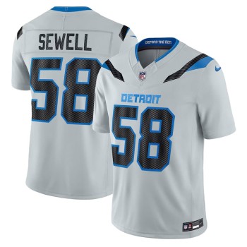 Men's Detroit Lions #58 Penei Sewell Grey 2026 Rivalries Collection Vapor F.U.S.E. Limited Jersey Men's Detroit Lions #58 Penei Sewell Grey 2026 Rivalries Collection Vapor F.U.S.E. Limited Jersey