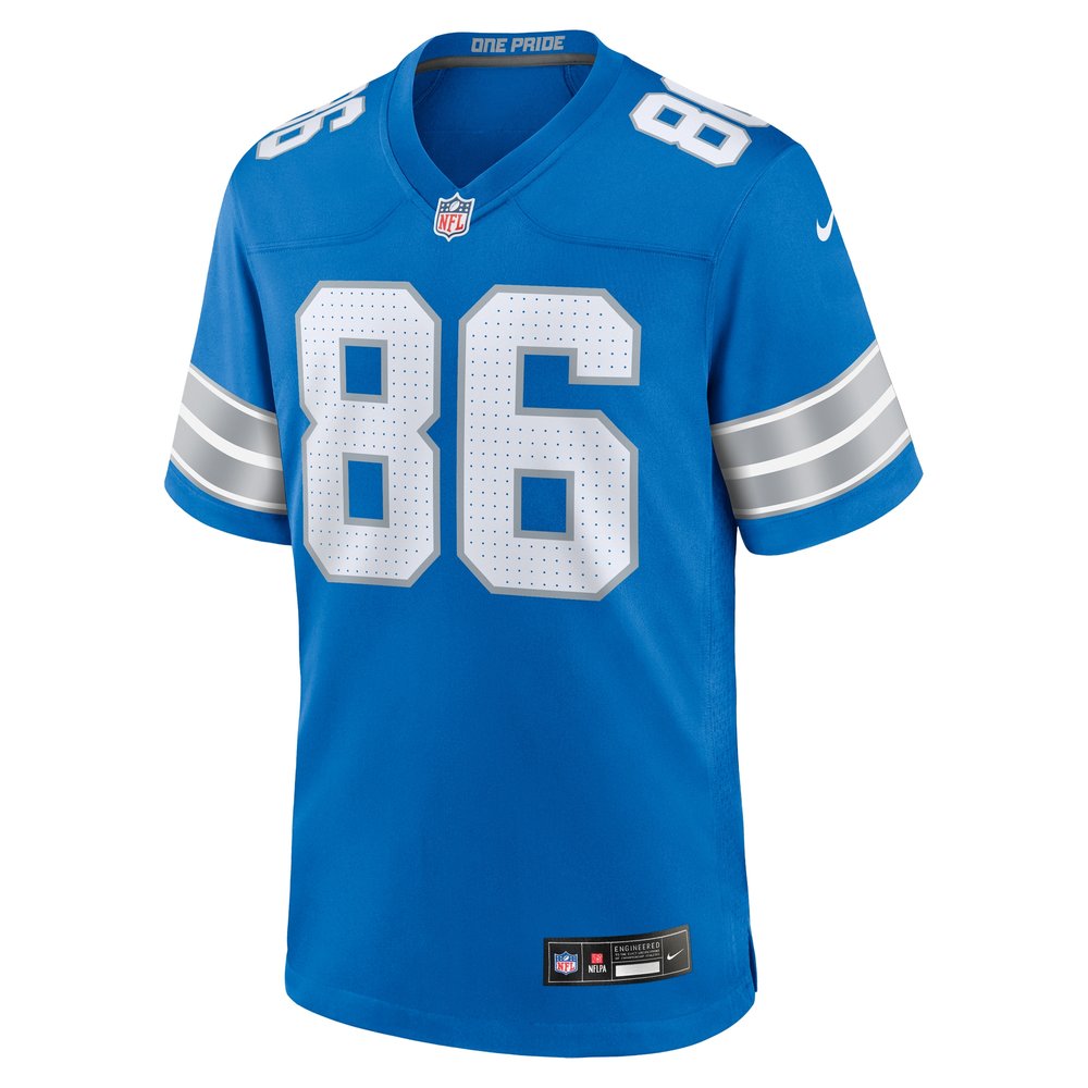 Men's Detroit Lions Sean McKeon  Blue Game Jersey