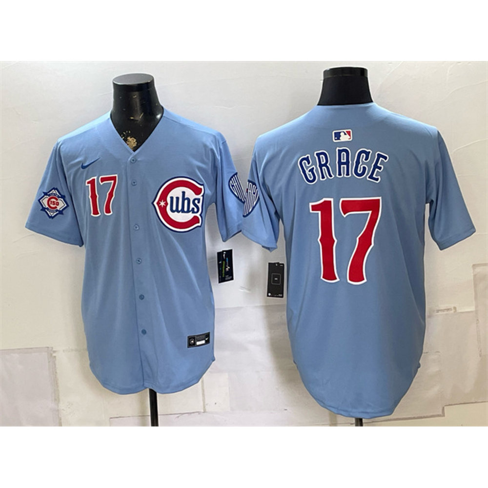 Men's Chicago Cubs #17 Mark Grace Blue 2026 2nd Alternate Limited Baseball Jersey Men's Chicago Cubs #17 Mark Grace Blue 2026 2nd Alternate Limited Baseball Jersey