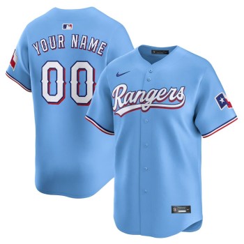Youth Texas Rangers Blue Home Limited Custom Jersey